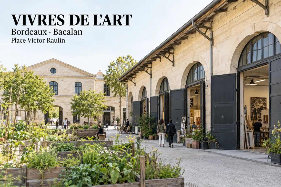 Les Vivres de l’Art à Bordeaux dans le quartier de Bacalan