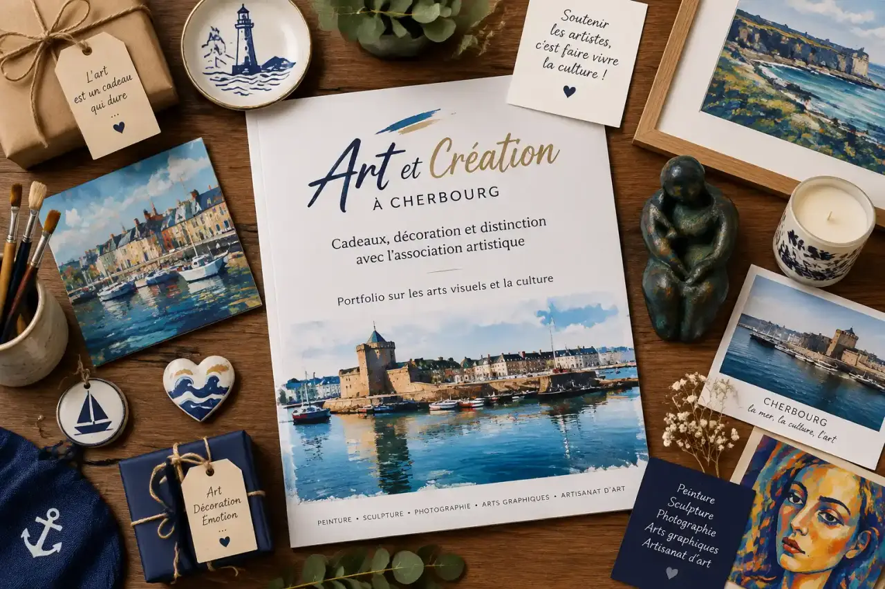 Art et Création à Cherbourg : cadeaux, décoration et distinction avec l’association artistique