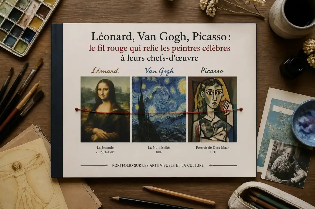 Léonard, Van Gogh, Picasso : le fil rouge qui relie les peintres célèbres à leurs chefs-d'œuvre