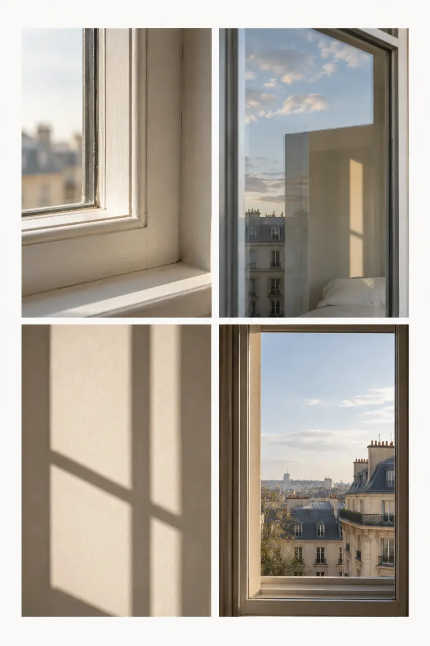 Liste thème photo illustrant une série autour d’une fenêtre pour un projet photo 365