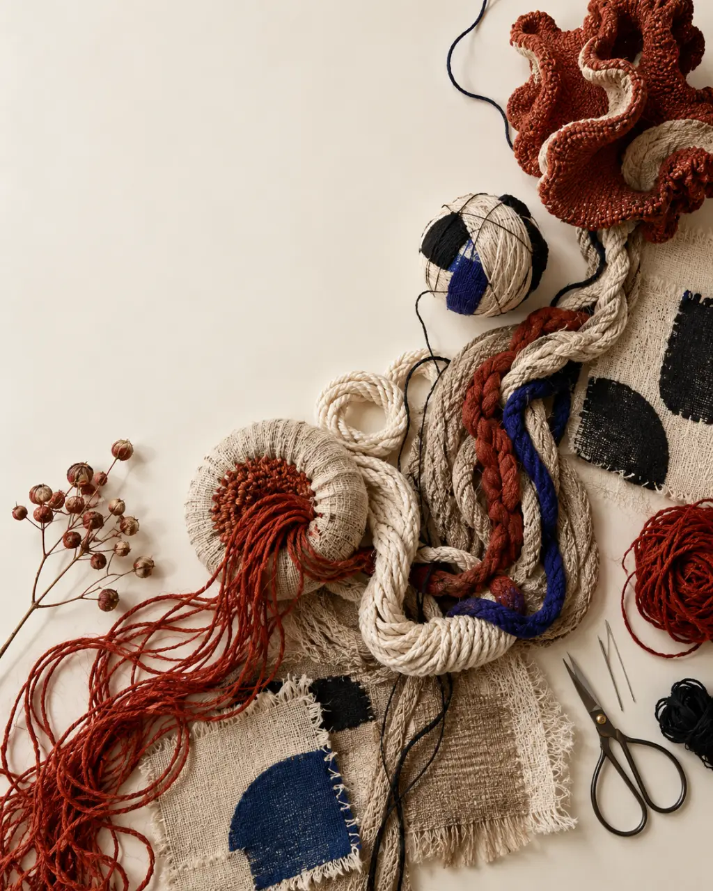 Art textile contemporain : quand le fil quitte le domestique pour devenir sculpture