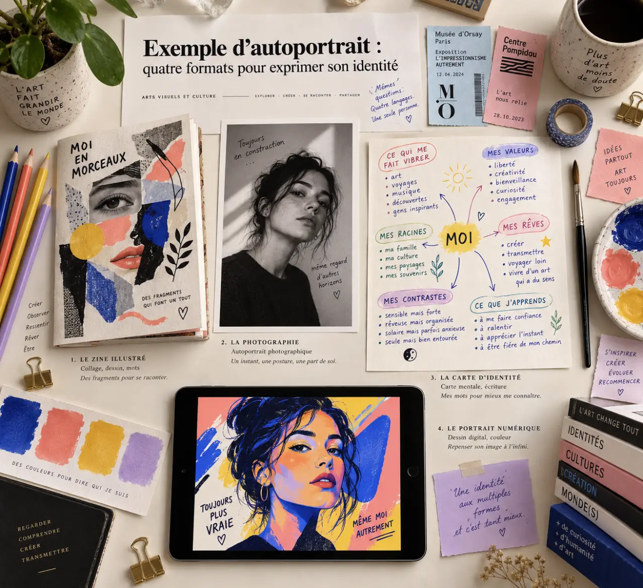 Exemple d’autoportrait : quatre formats pour exprimer son identité