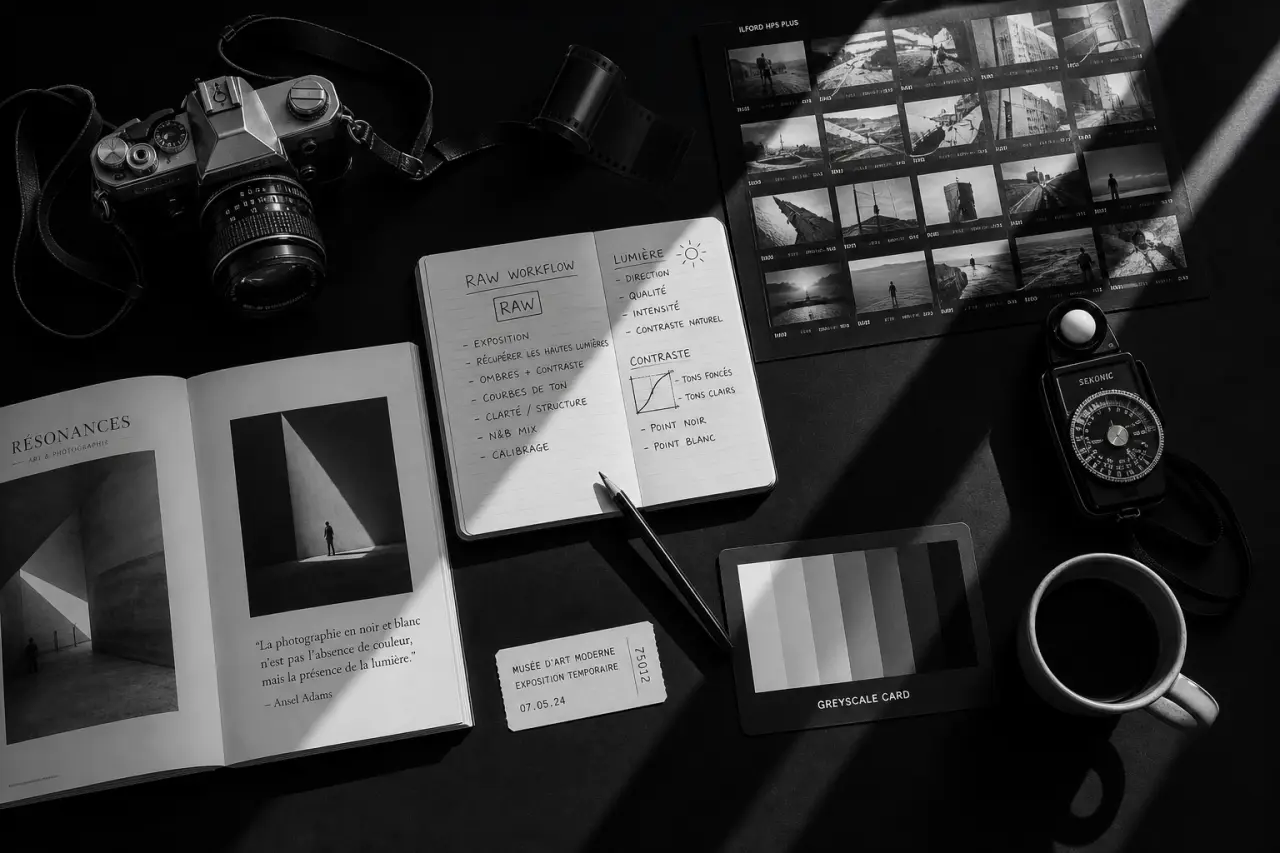 Photographier en noir et blanc sans images ternes : RAW, lumière et contraste