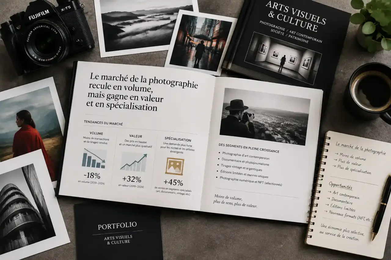 Le marché de la photographie recule en volume, mais gagne en valeur et en spécialisation