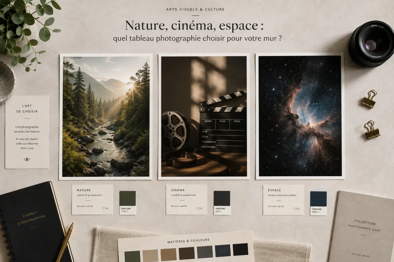 Nature, cinéma, espace : quel tableau photographie choisir pour votre mur ?